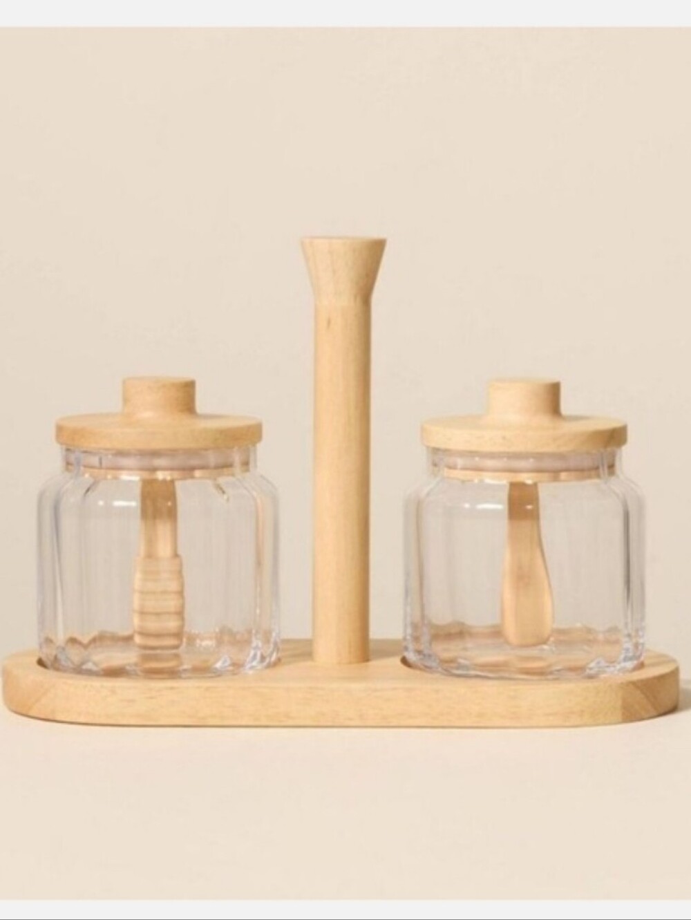 Hearth & Hand w/Magnolia - Glass Honey and Jam Caddy With Canisters